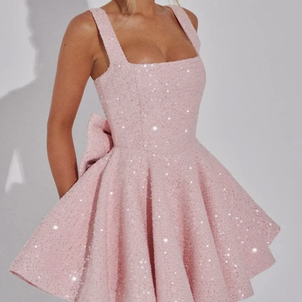 Sparkling Pink Bow Dress - Picture 3 of 4
